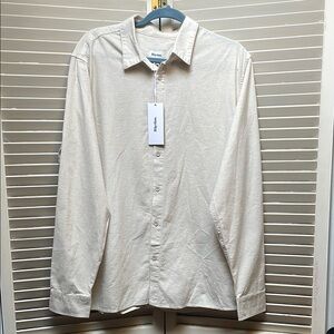 NWT Rhythm. Men's Linen Cotton Blend Button Down Shirt